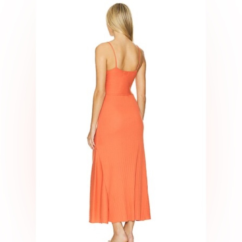 Melanie Rib Tank Dress in Ginger by Nation Los Angeles size XXL - Picture 2 of 10
